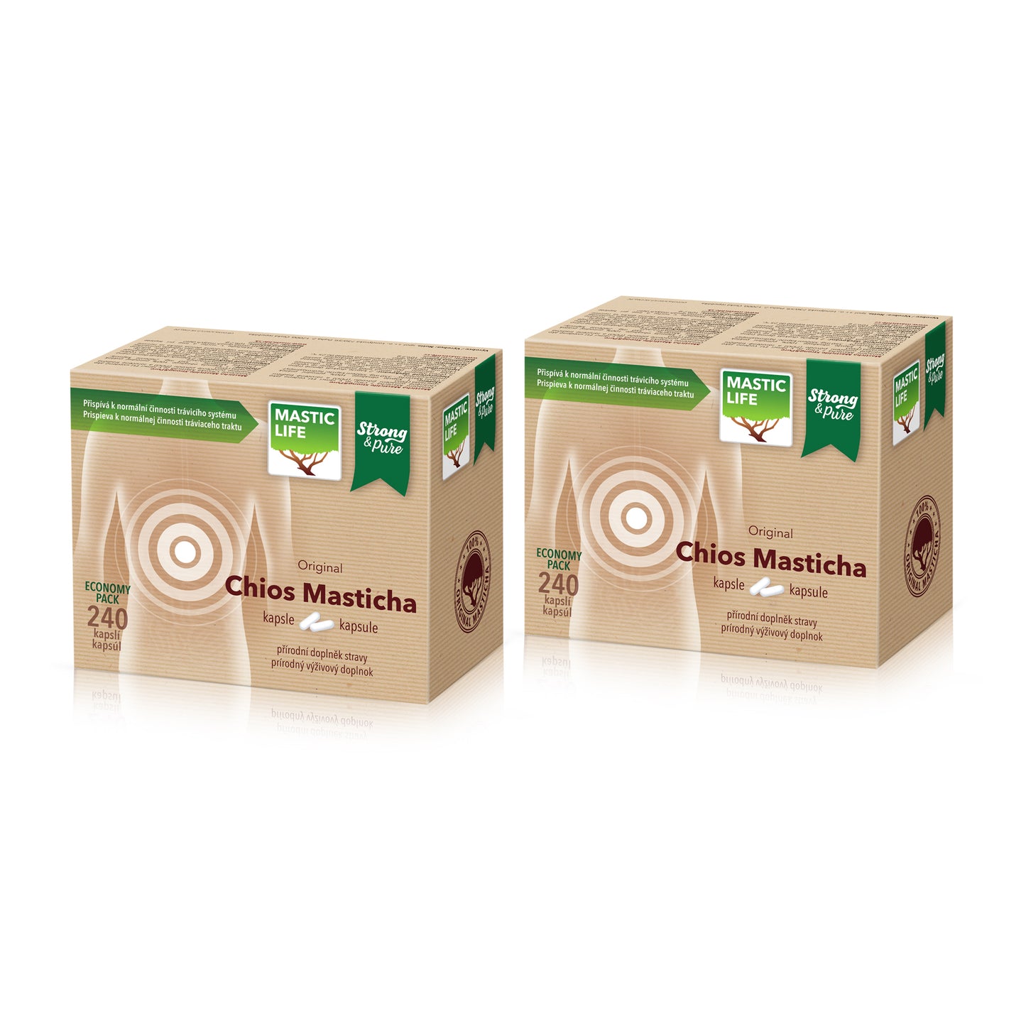 Masticha Strong&Pure Economy Double Pack (480 kapslí) Masticlife