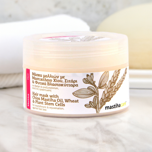 Vlasová maska s mastichou, pšenicí a rostlinnými kmenovými buňkami