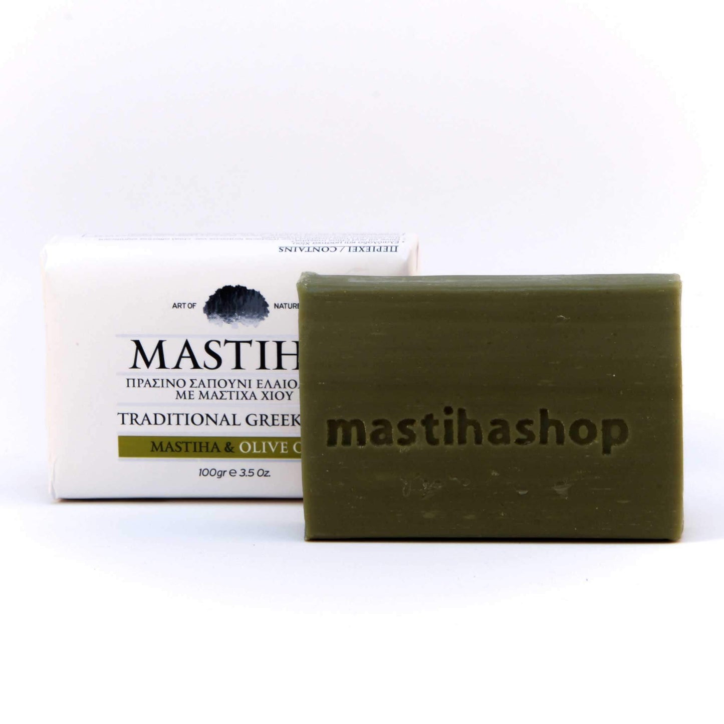 Tradiční řecké mýdlo s mastichou a olivovým olejem (100 g)