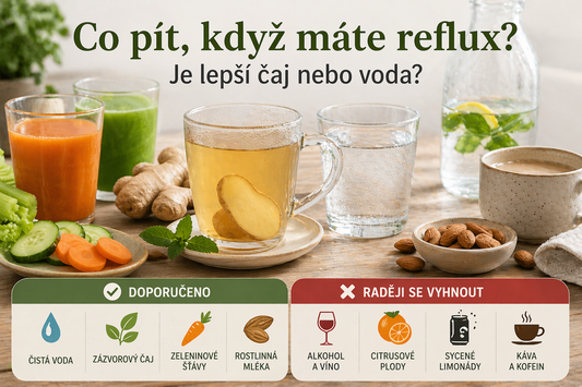 Co pít, když máte reflux? Je lepší čaj nebo voda?