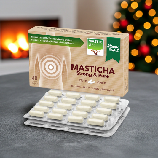 Masticha Strong&Pure (40 kapslí) Masticlife vánoční atmosféra