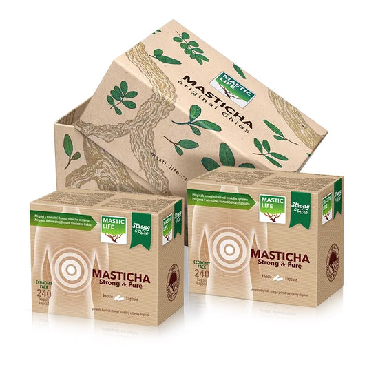 Masticha Strong&Pure Economy Double Pack (480 kapslí) Masticlife