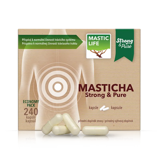 Masticha Strong&Pure Economy Pack (240 kapslí) Masticlife front
