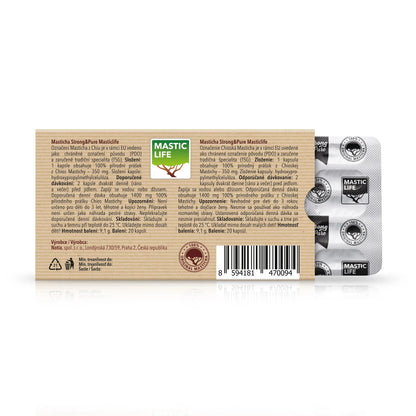 Masticha Strong&Pure Mini Pack (20 kapslí) Masticlife back