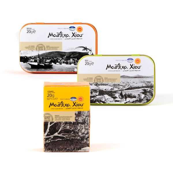Sada mastichových slz – malé, střední a velké, 3× 20 g